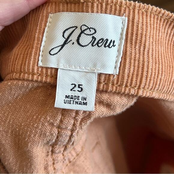 J Cew Women’s Corduroy Mini Skirt size 25 Camel Brown Classic Preppy Academia - Picture 4 of 6